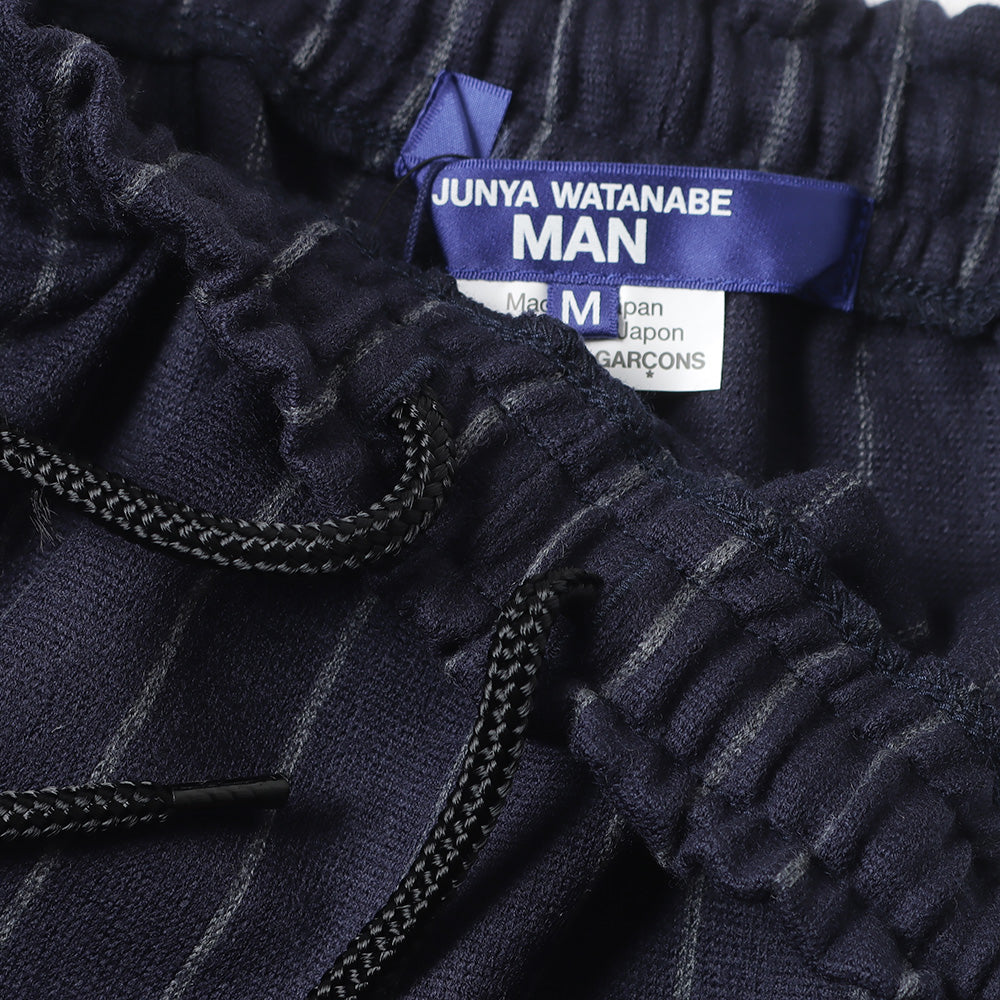 JUNYA WATANABE MAN) ウール天竺ストライプ T016 (WN-T016-051