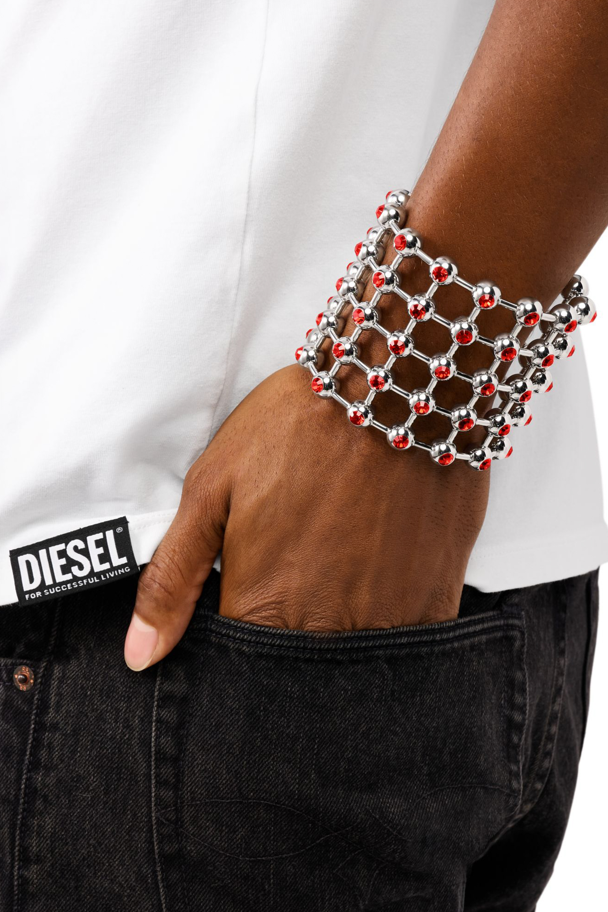 DX1542040 JEWEL ブレスレット｜シルバー｜ウィメンズ｜DIESEL