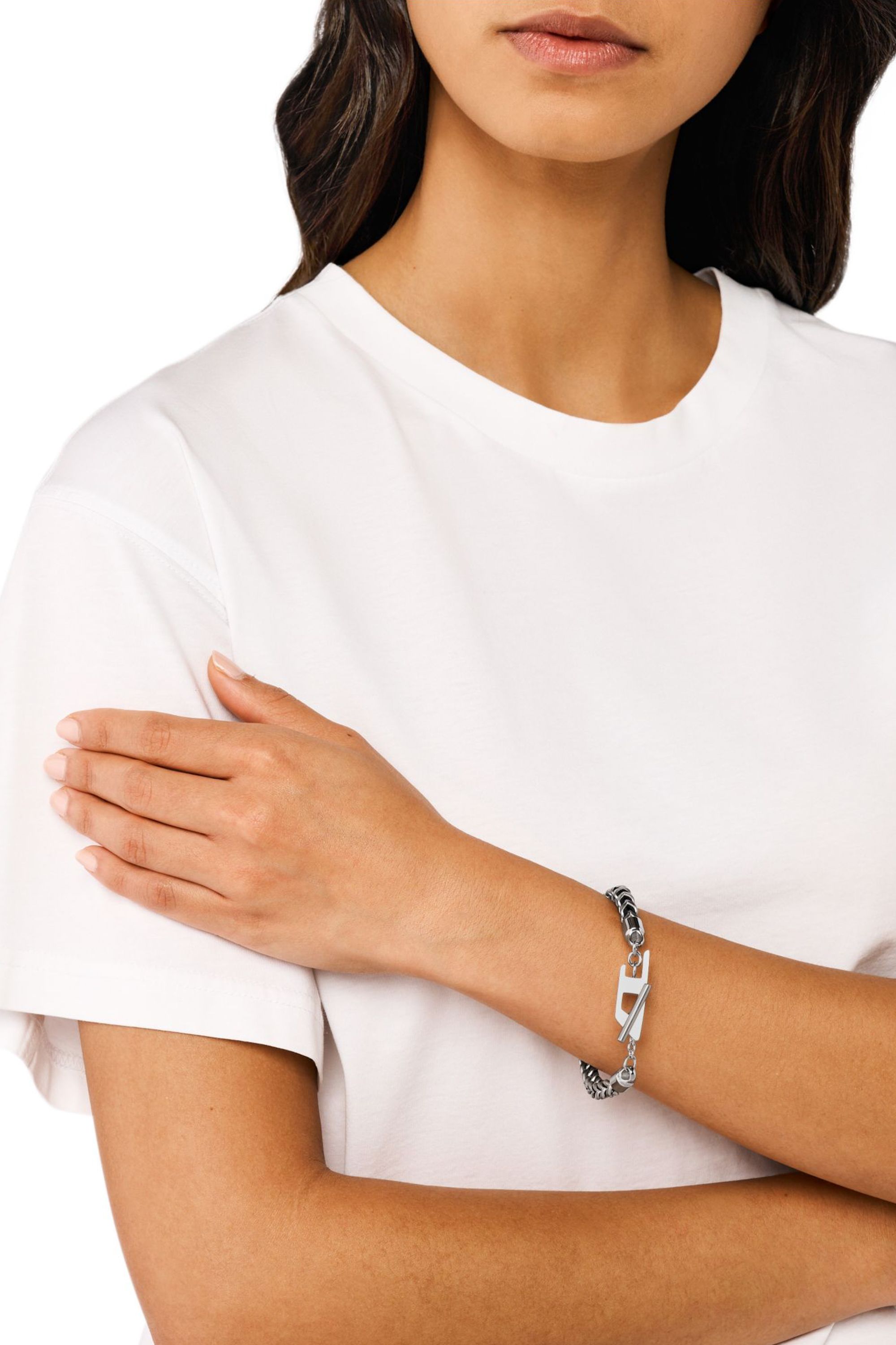 DX1472 ブレスレット｜シルバー｜ウィメンズ｜DIESEL