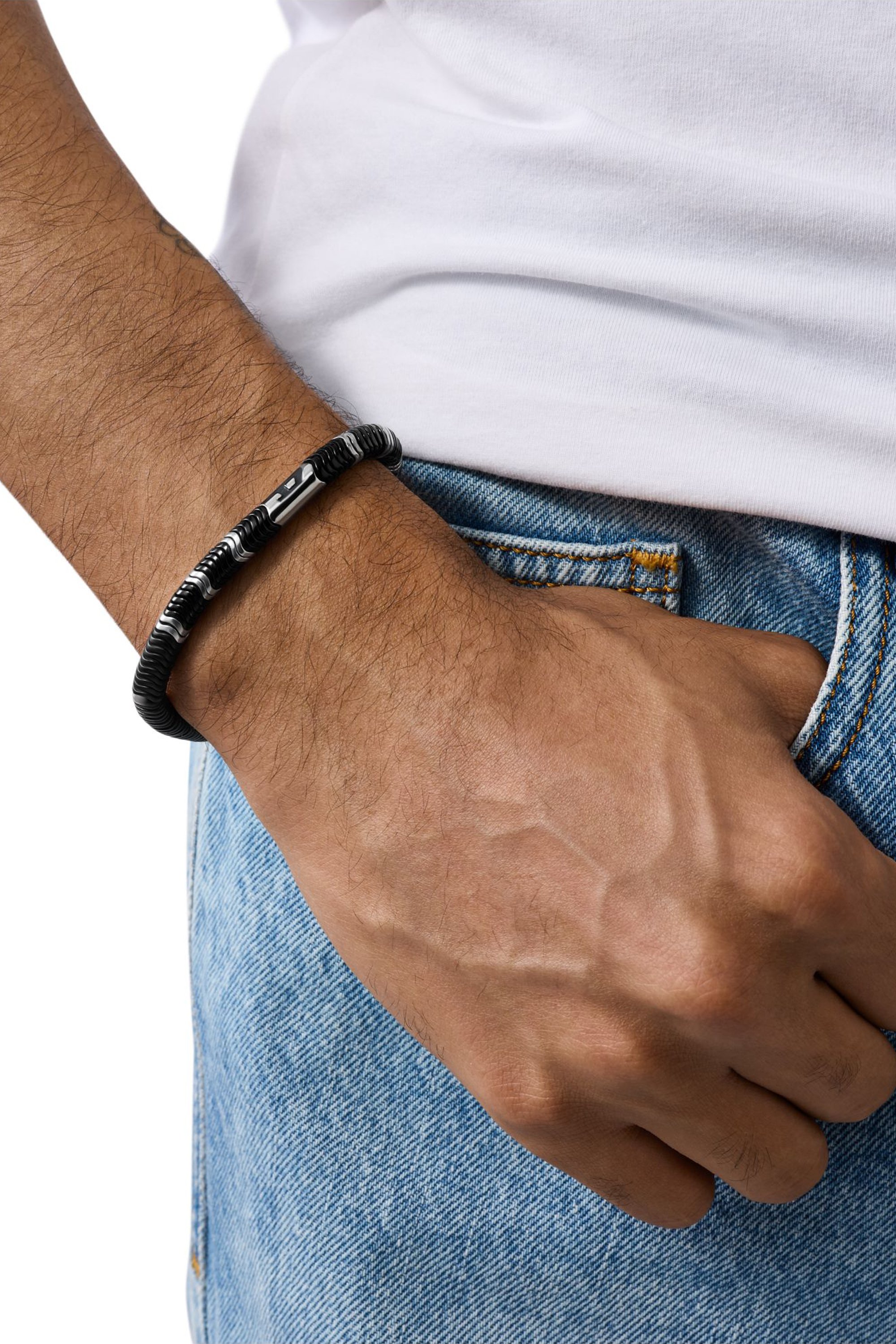 DX1574931 JEWEL ブレスレット｜ブラック｜ウィメンズ｜DIESEL