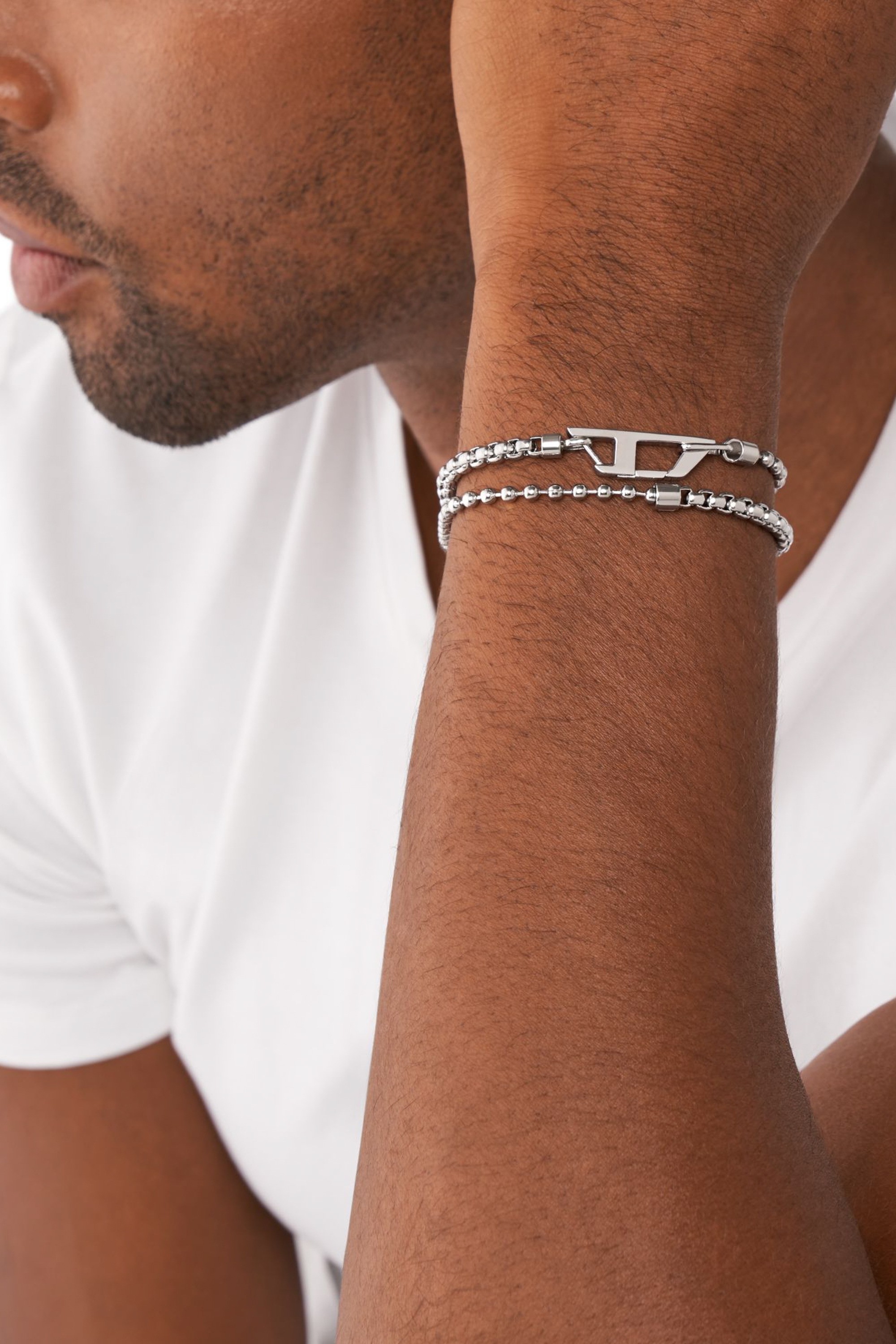 DX1473 ブレスレット｜シルバー｜ウィメンズ｜DIESEL