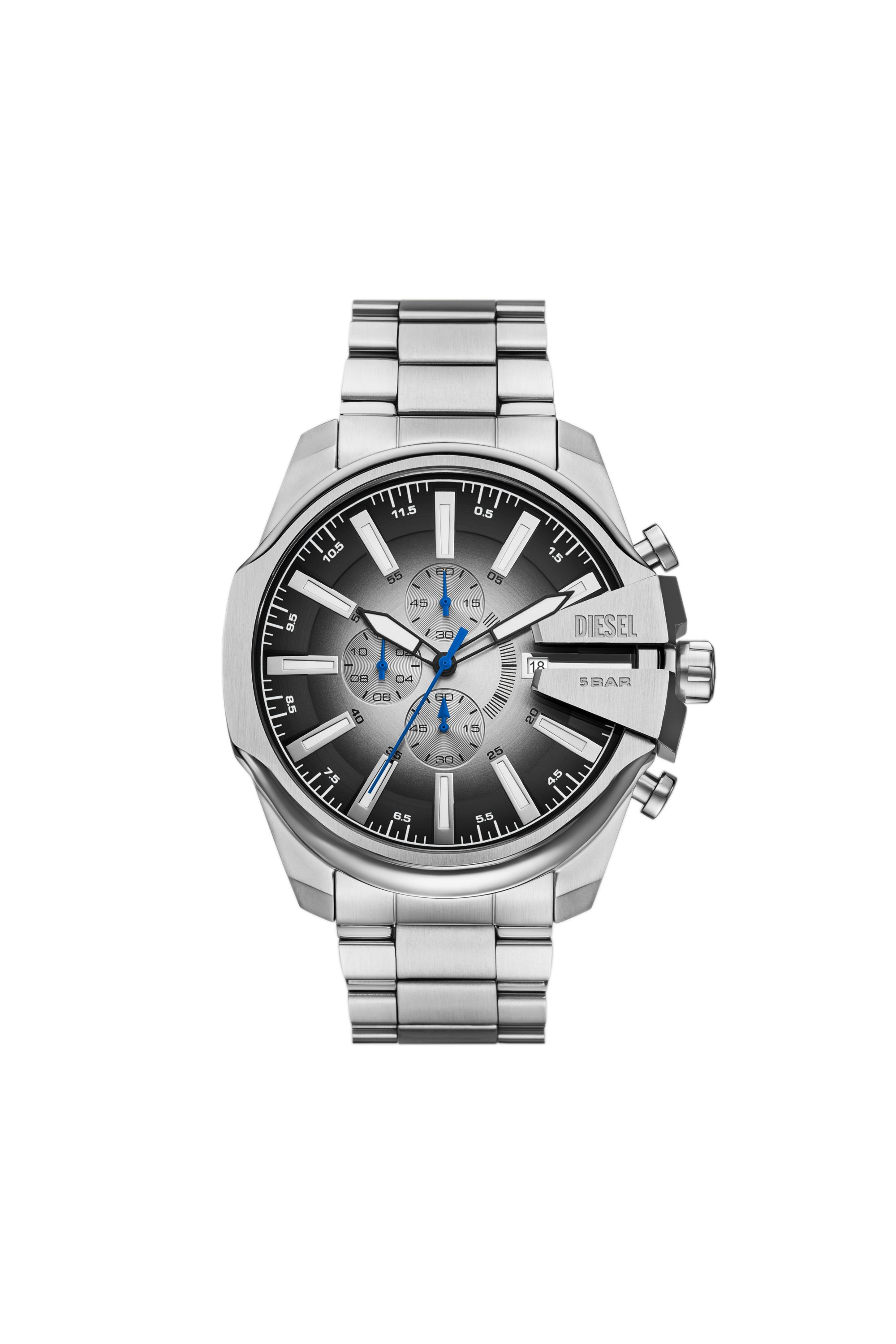 DZ4686 WATCH Mega Chief Slim Stainless Steel Watch｜シルバー