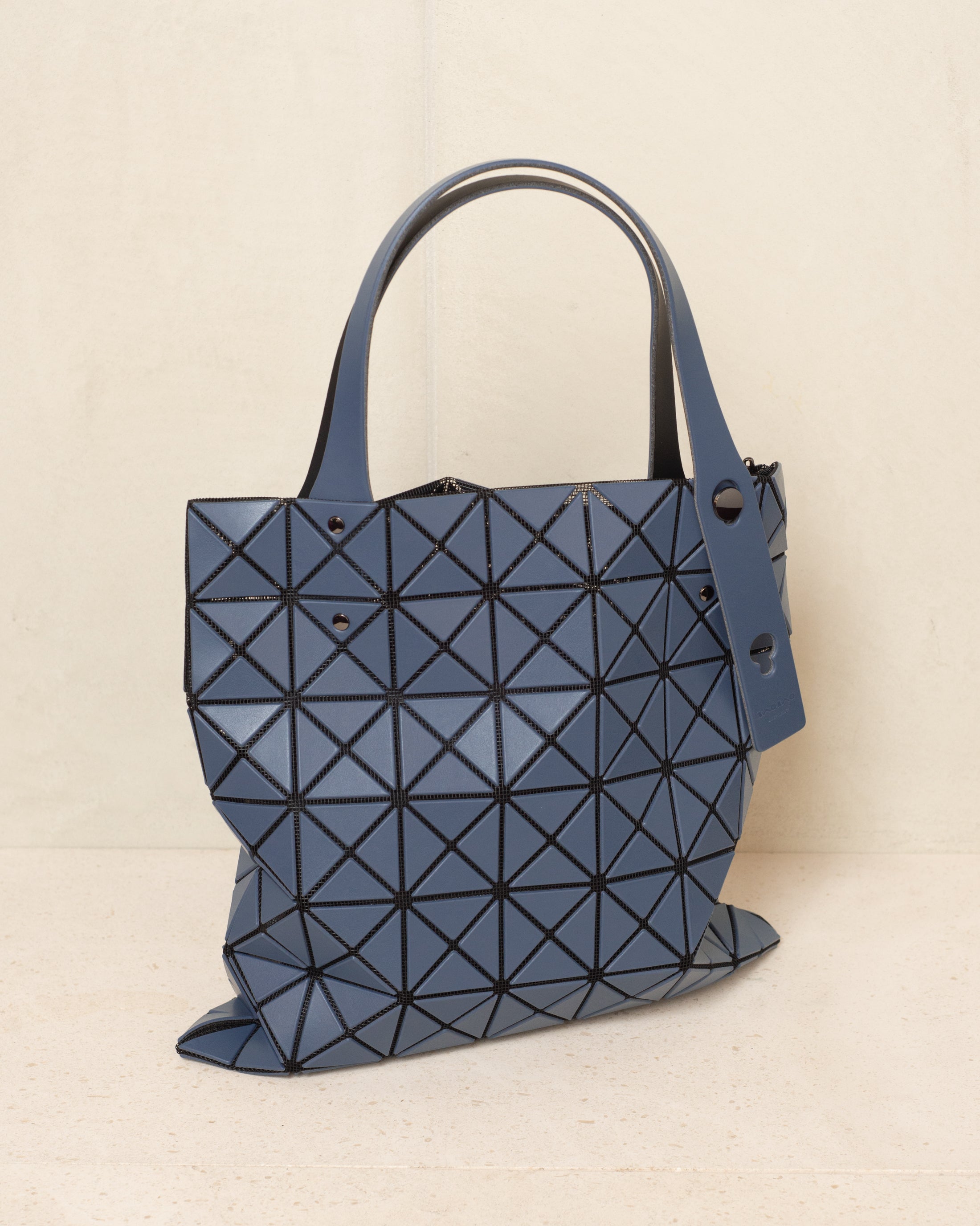 Bao Bao Issey Miyake Dark Blue Prism Matte Tote Bag bb38ag517