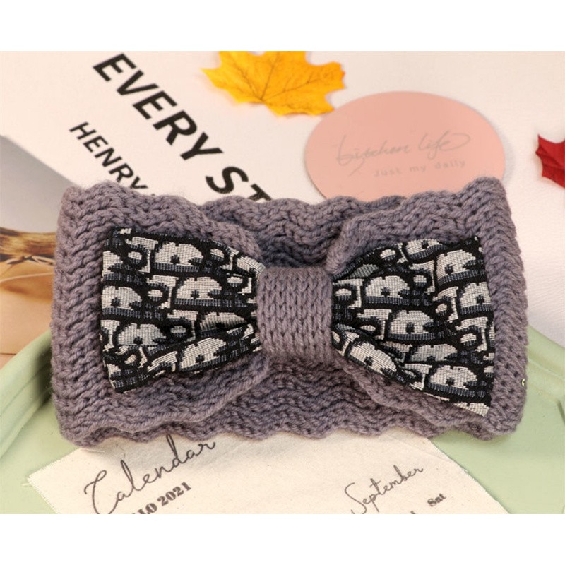 ブランド DIOR ディオール ヘアバンド 蝶結び ニット グッチ 可愛い