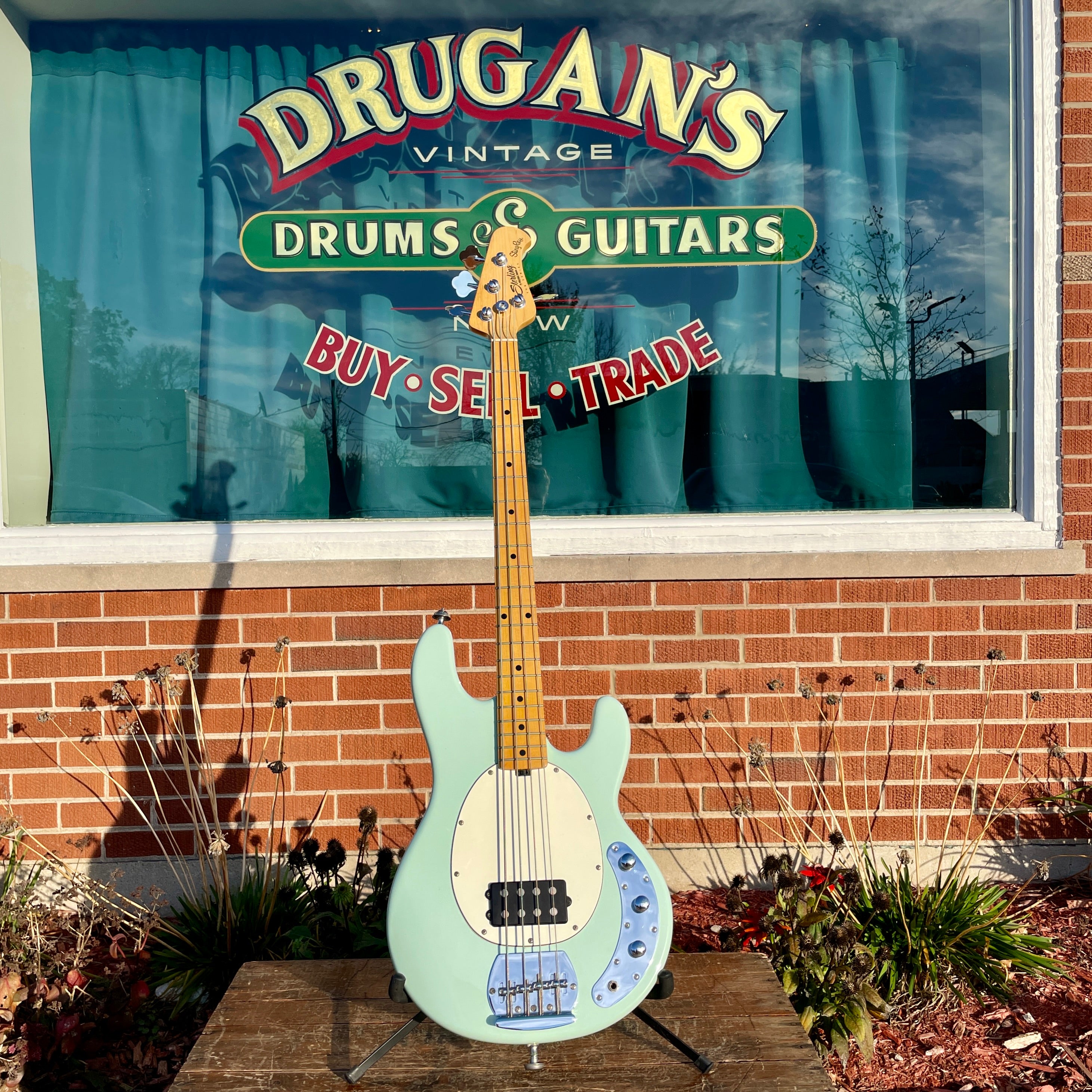 Sterling By Music Man StingRay RAY4 Bass Guitar Mint Green