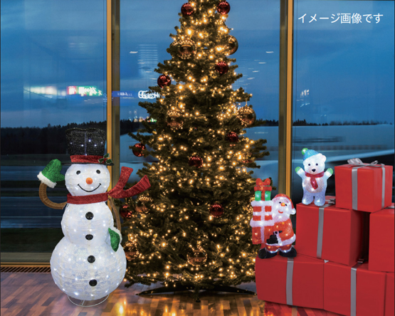スノーマンのイルミネーション|クリスマスイルミネーション販売