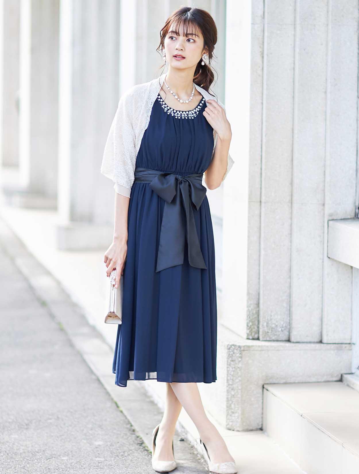 ギャラリーベストフォーマルドレス(ネイビー) ギャラリーベスト