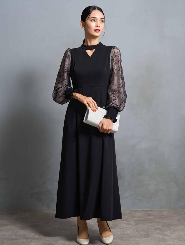 M/L】エンブロイダリーレースドレス（Lグレー）DPSET0627のレンタル