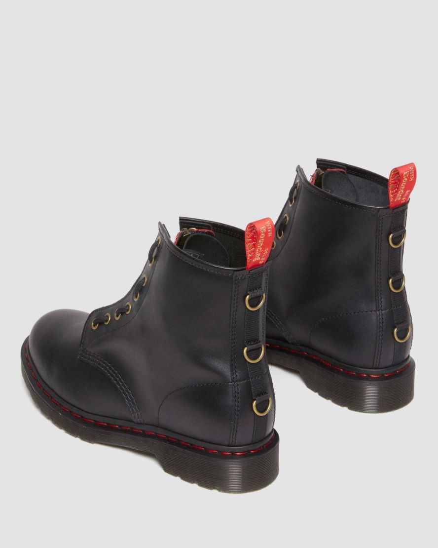 Shop Dr Martens 1460 Year Of The Rabbit in Black.