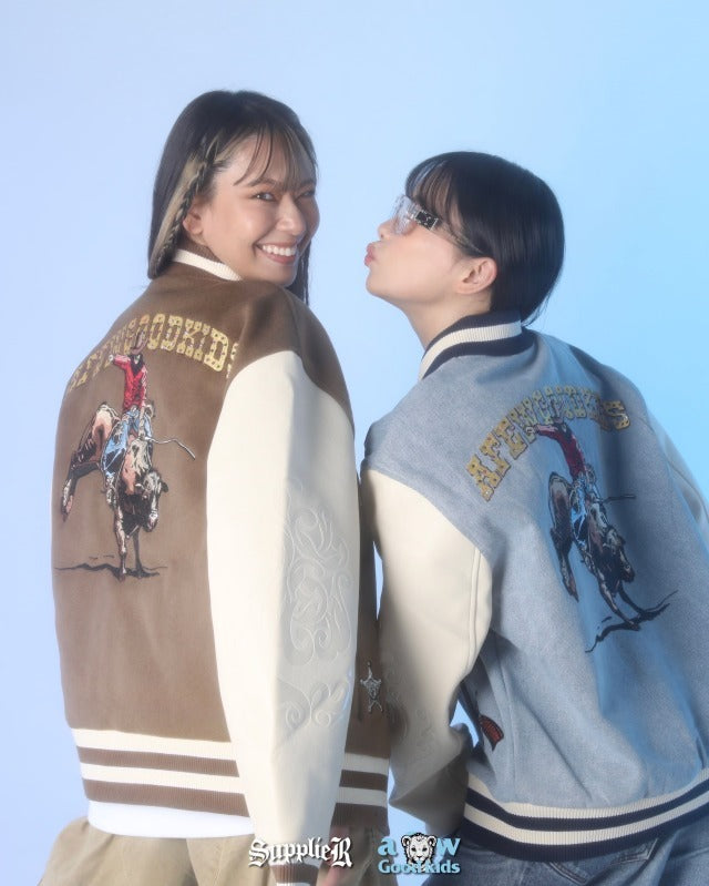AFGK x 重盛さと美】 WESTERN VIRSITY JACKET A FEW GOOD KIDS