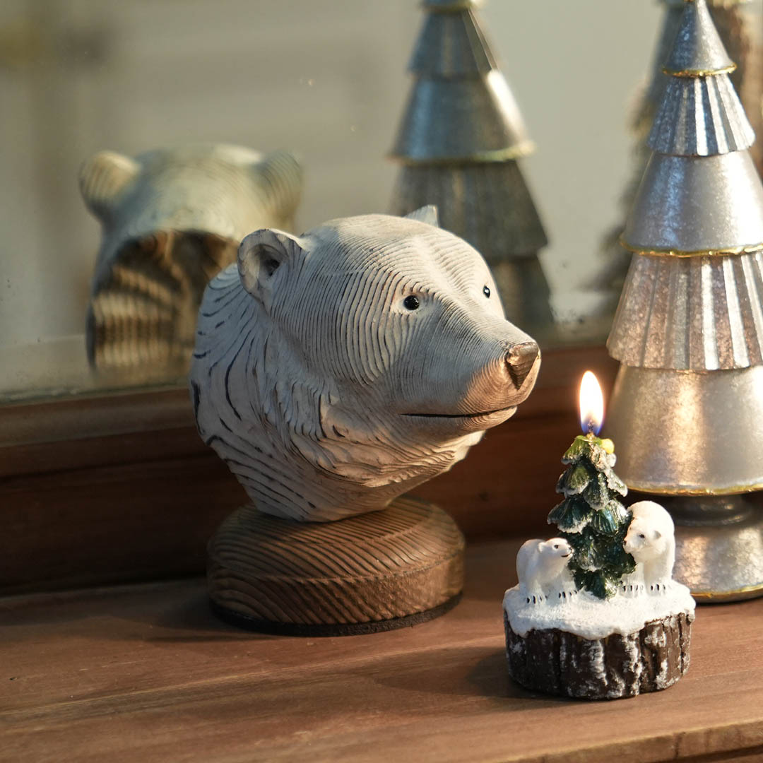 DULTON ONLINE SHOP | WOODEN ANIMAL HEAD POLAR BEAR(POLAR BEAR