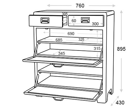 DULTON ONLINE SHOP | 2 LAYER CABINET RAW(RAW): 家具