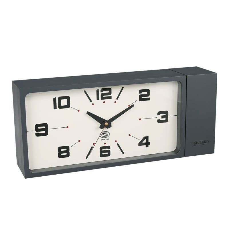 DULTON ONLINE SHOP | DOUBLE FACE CLOCK RECTANGLE GRAY(GRAY