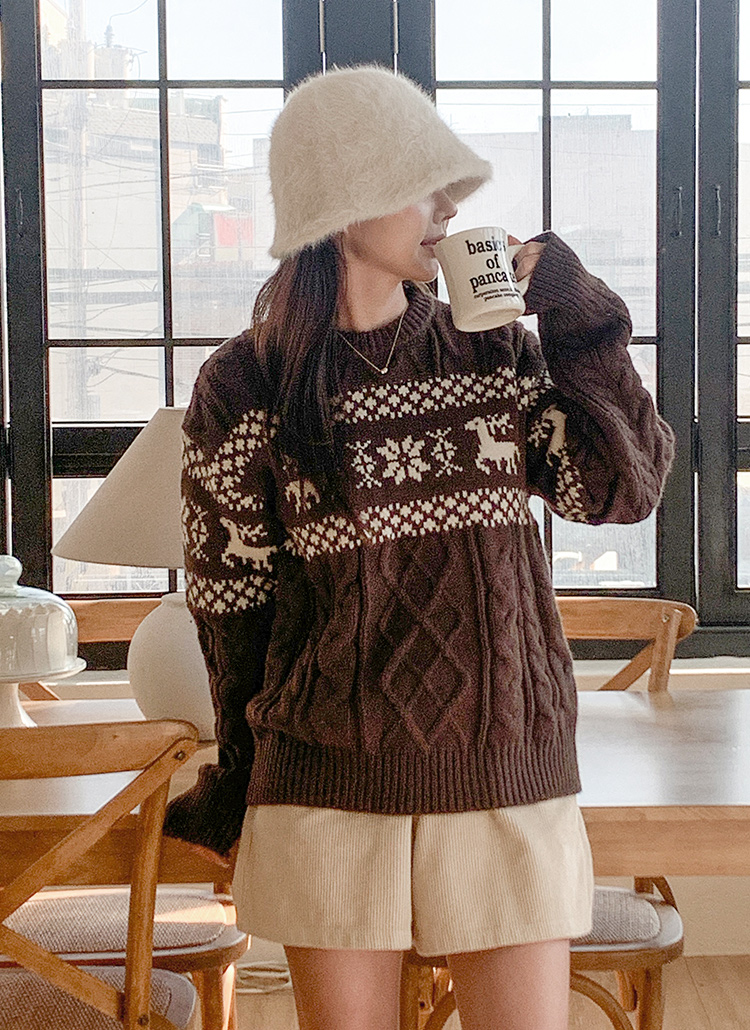 ノルディックケーブルニット | レディースファッション通販 - DHOLIC