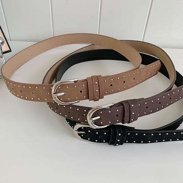 スエード調スタッズベルト | レディースファッション通販 - DHOLIC