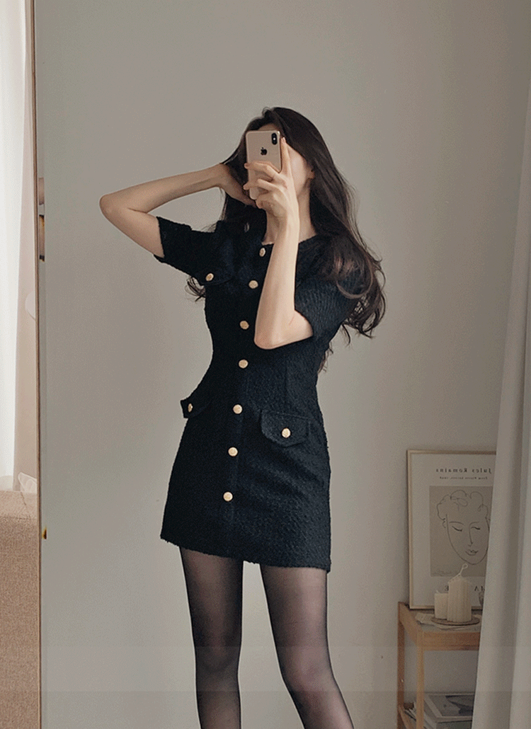 2TYPEツイードミニワンピース(半袖) | レディースファッション通販