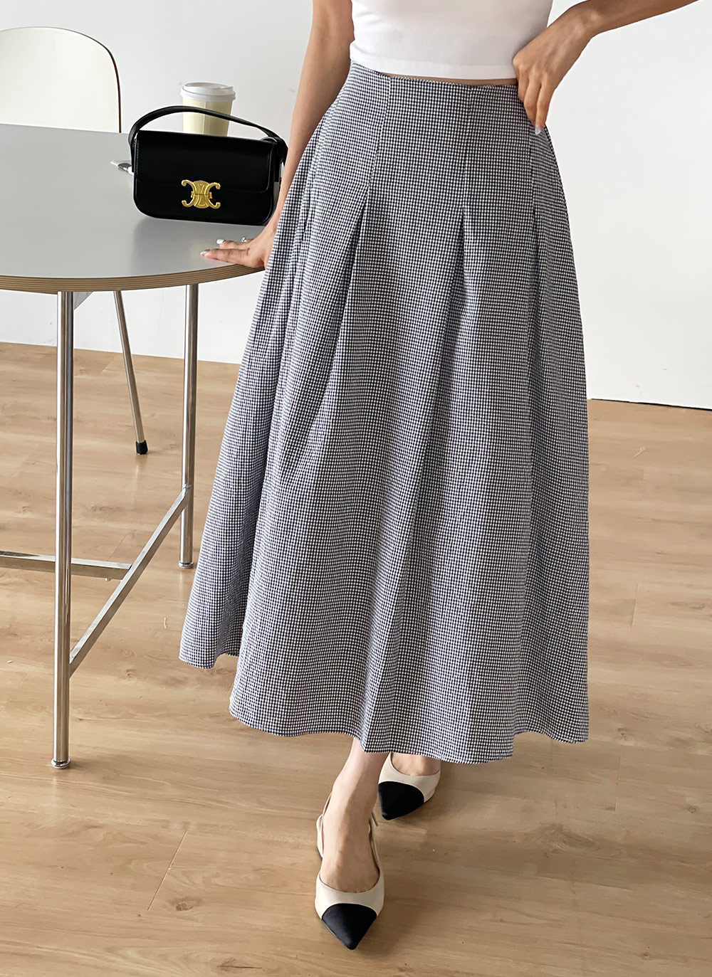 ギンガムチェックフレアスカート | レディースファッション通販 - DHOLIC