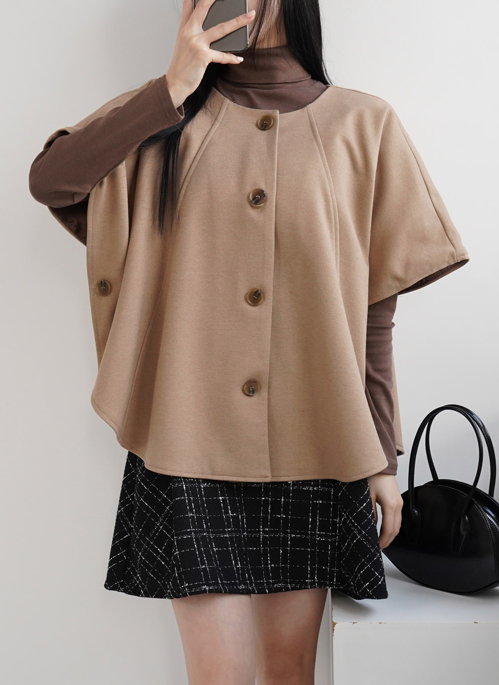 ウール混ケープジャケット | レディースファッション通販 - DHOLIC
