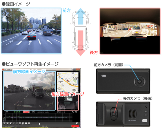 ドライブレコーダー DC-DR1000 | COMTEC 株式会社コムテック