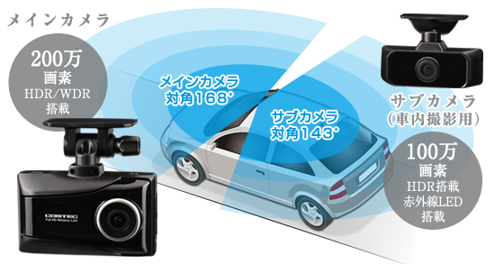 ドライブレコーダー HDR953GW | COMTEC 株式会社コムテック