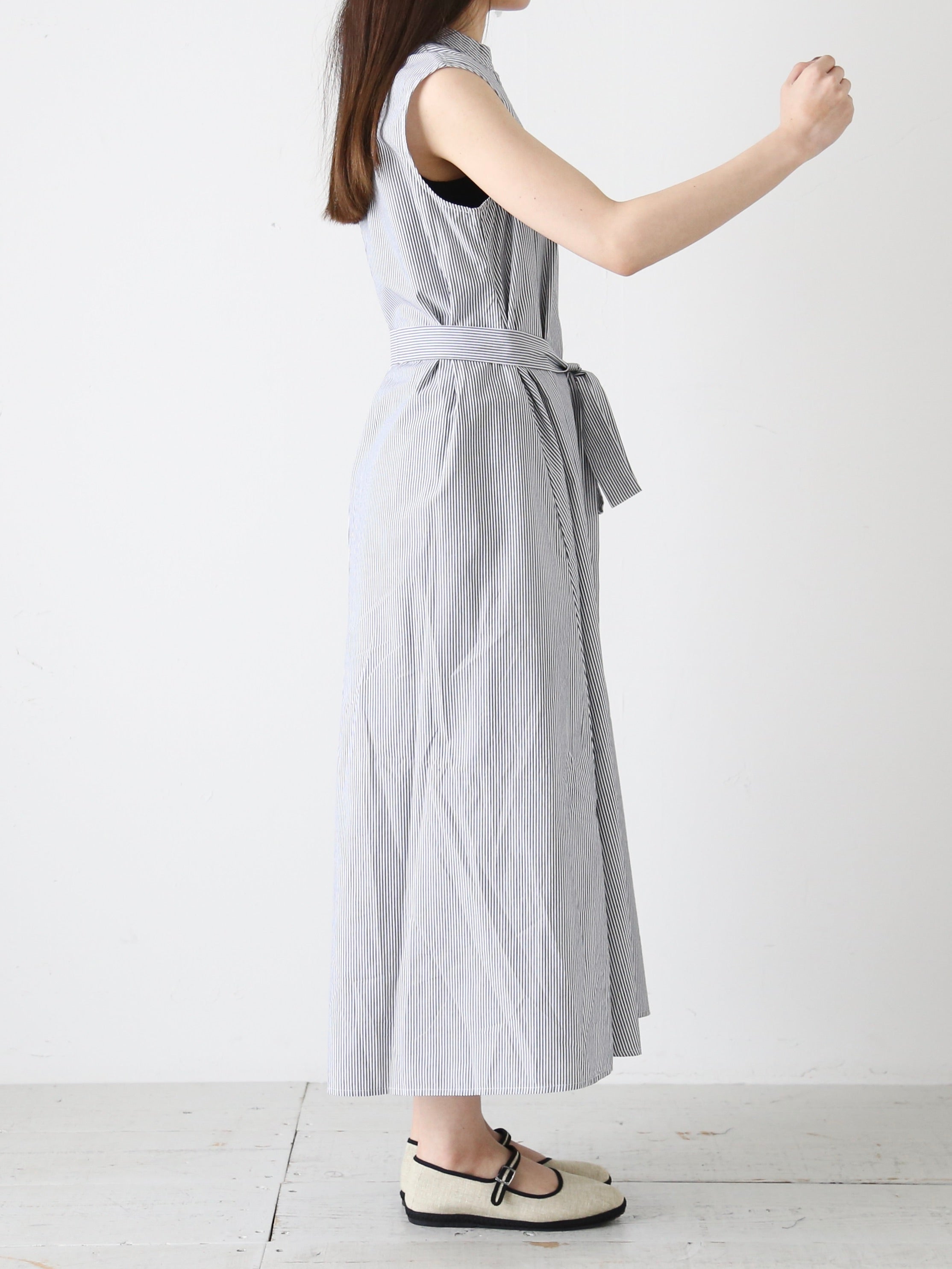 ANTOTE ARDU POP RIGA RICAMO ABITO LUNGO (PLAIN) (ノースリーブ