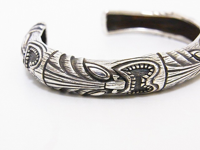 CUSHMAN[クッシュマン] バングル 29004 50's ティキ シルバー バングル