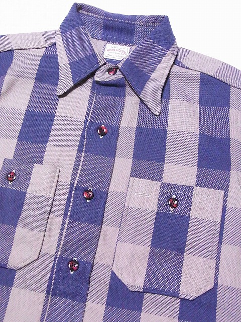 WAREHOUSE[ウエアハウス] ネルシャツ A柄 3104 フランネルシャツ