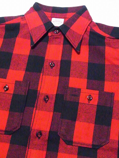 WAREHOUSE[ウエアハウス] ネルシャツ A柄 3104 フランネルシャツ