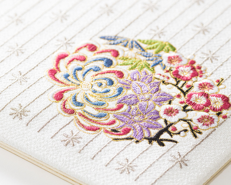 刺繍 四季彩｜祝電の刺繍・押し花を低価格で即日配達する電報サービス