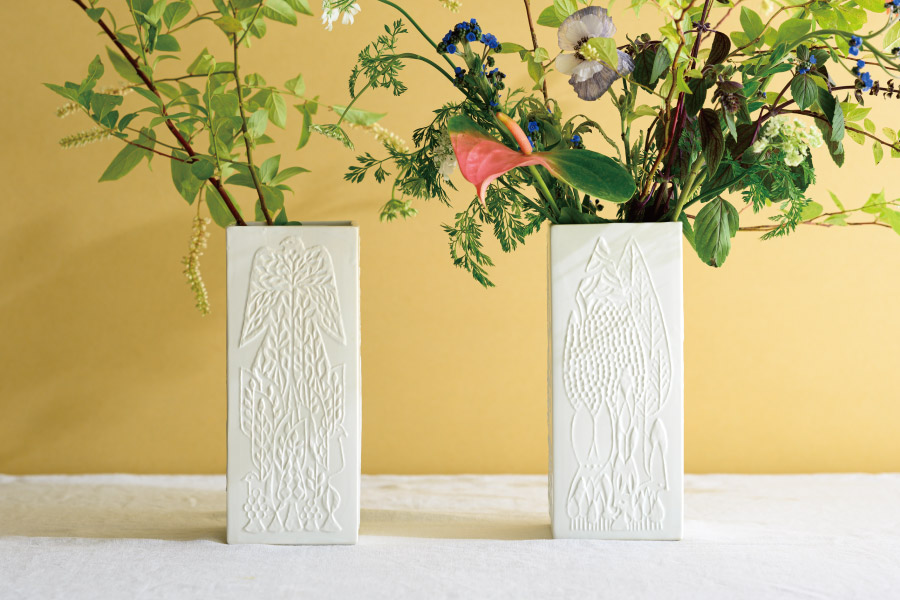 福田利之コレクションフラワーベース-1/MORI(W95×H230×D95): 花瓶