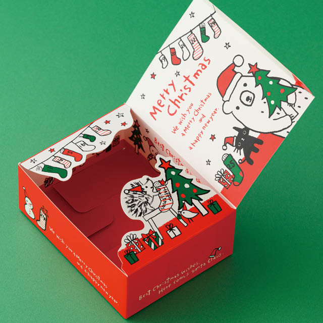グラットンファミリーギフトBOX-SS／クリスマス(W100×D130×H50