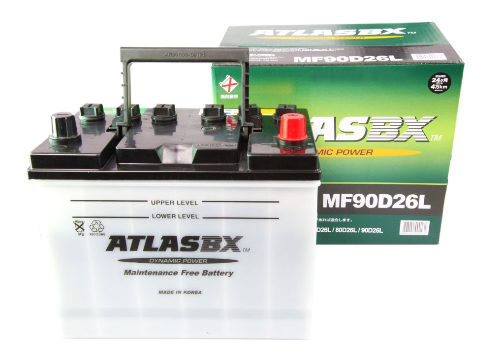 アトラス 自動車用バッテリー ATLAS 90D26L 商品詳細｜ピックアップ