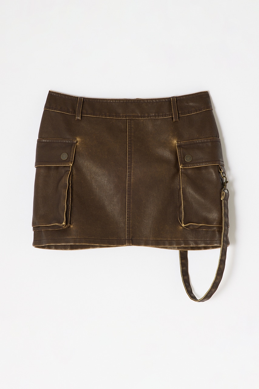 SLY | 3D PK F／LEATHER MINI スカート (スカート(ミニ) ) |SHEL'TTER