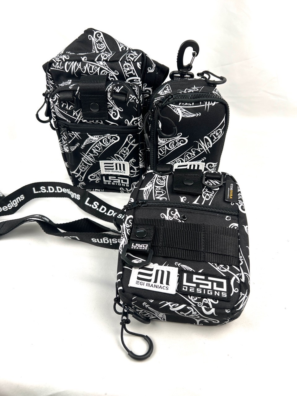 EGI MANIACS エギポーチとエギ6個セット 特注仕様 L.S.D.×EGI MANIACS