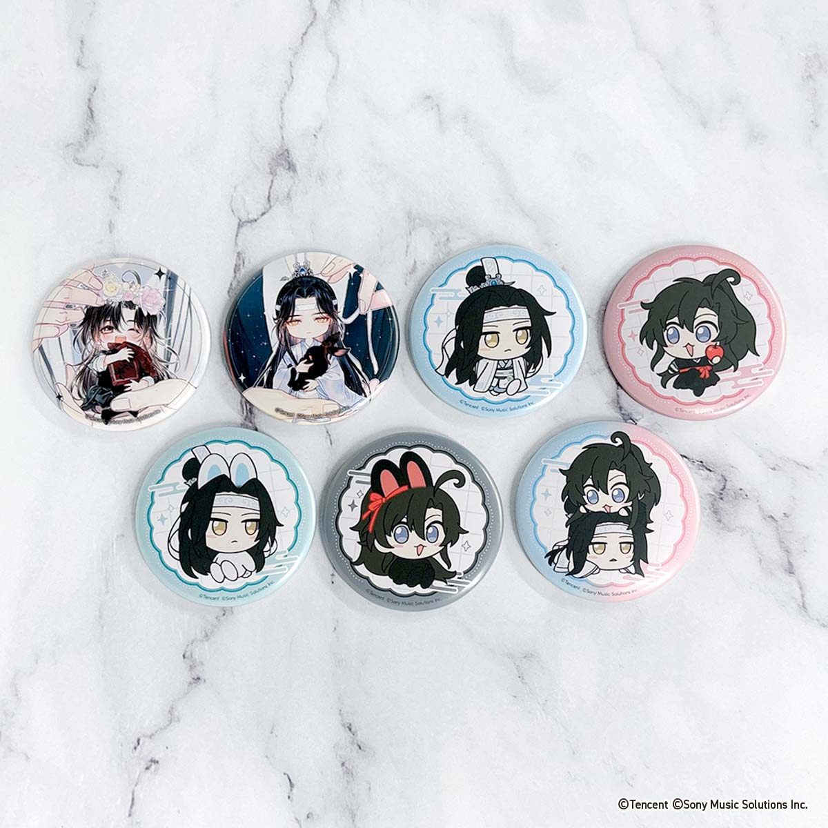 魔道祖師 agf2025 会場限定 ハート型缶バッジ 24種 コンプリート 魔道