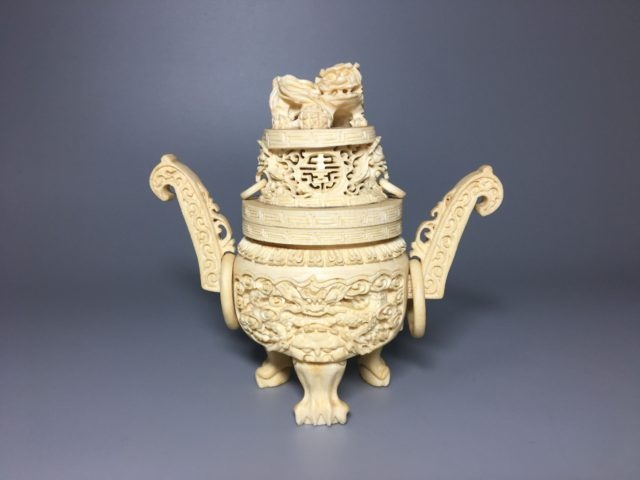 象牙 香炉 買取参考価格 ｜骨董品買取 栄楽堂
