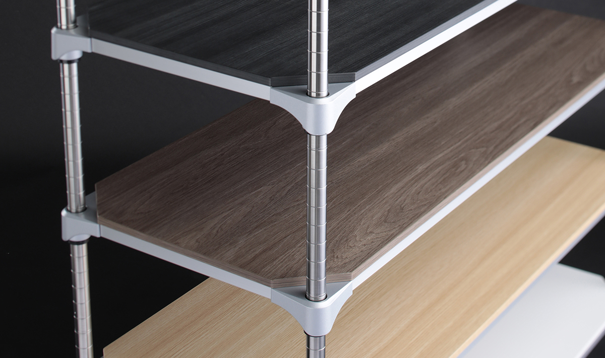 ホームエレクター ブランチシェルフ ダークブラウン 1枚 W600 × D350