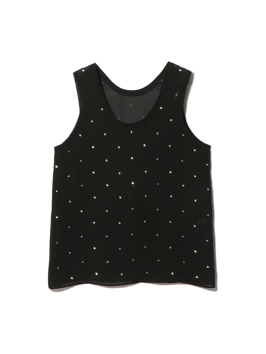 ESTNATION / ジョーゼットラインストーンタンクトップ｜ESTNATION