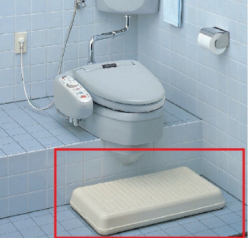 あ*僧様 LIXIL INAX 和風アタッチメント 踏み台付 RC-504/BW