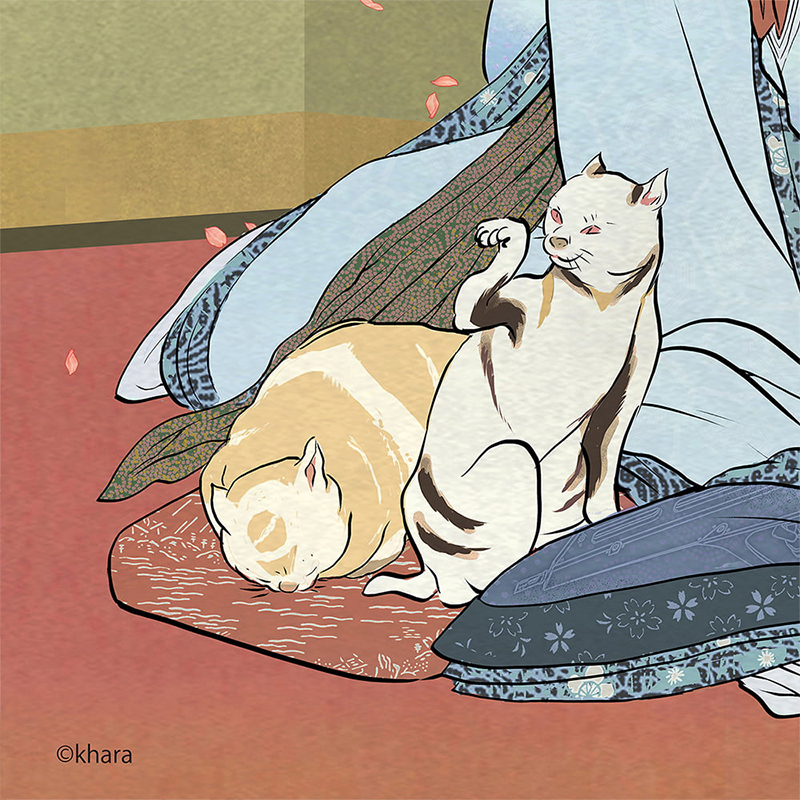 エヴァ浮世絵 箱根八里美人三画揃/レイ/共通マットカラー（版三