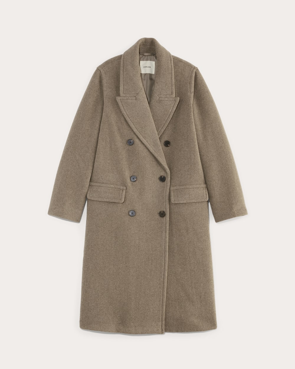 The Double-Breasted Coat in Wool | Heather Taupe – Everlane
