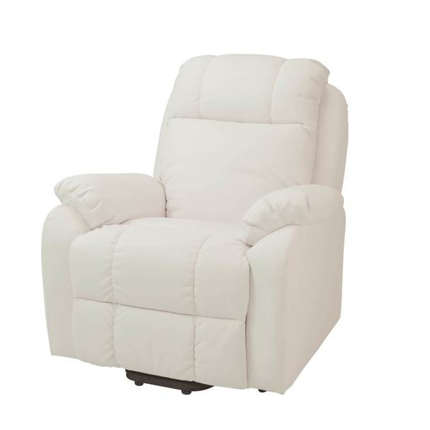 やぃちゃん】ホワイト リクライニングチェア 1人掛けソファ まつげ