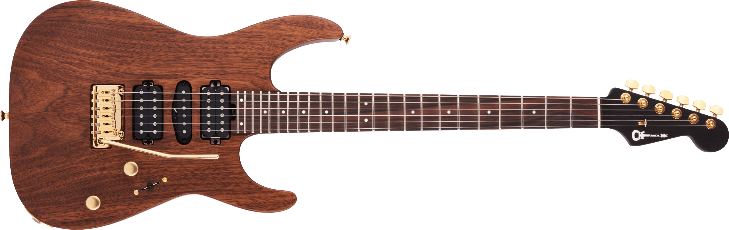Dinky™ (DK) :: MJ DK24 HSH 2PT E Mahogany with Figured Walnut