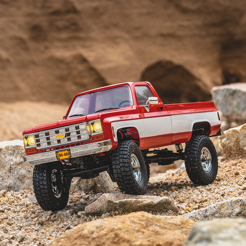 FCX18 Chevrolet K10 V2 | 1:18 Off-Road RC | Yellow & Red | FMS Hobby