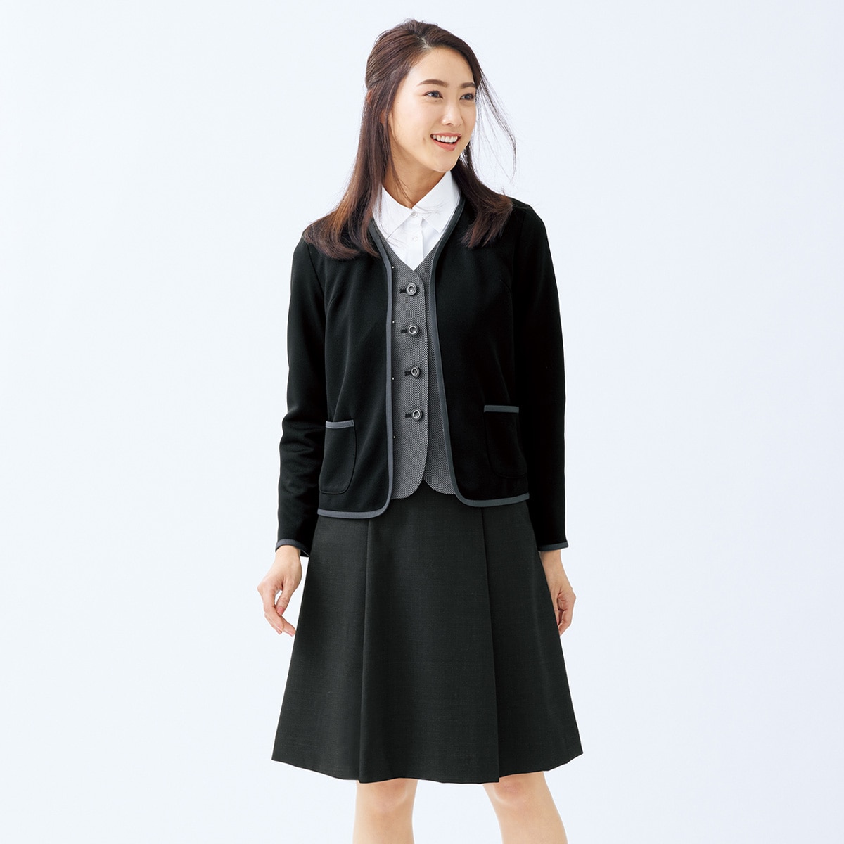 FN1609 ニットジャケット｜医療用白衣・介護ユニフォーム・事務服の