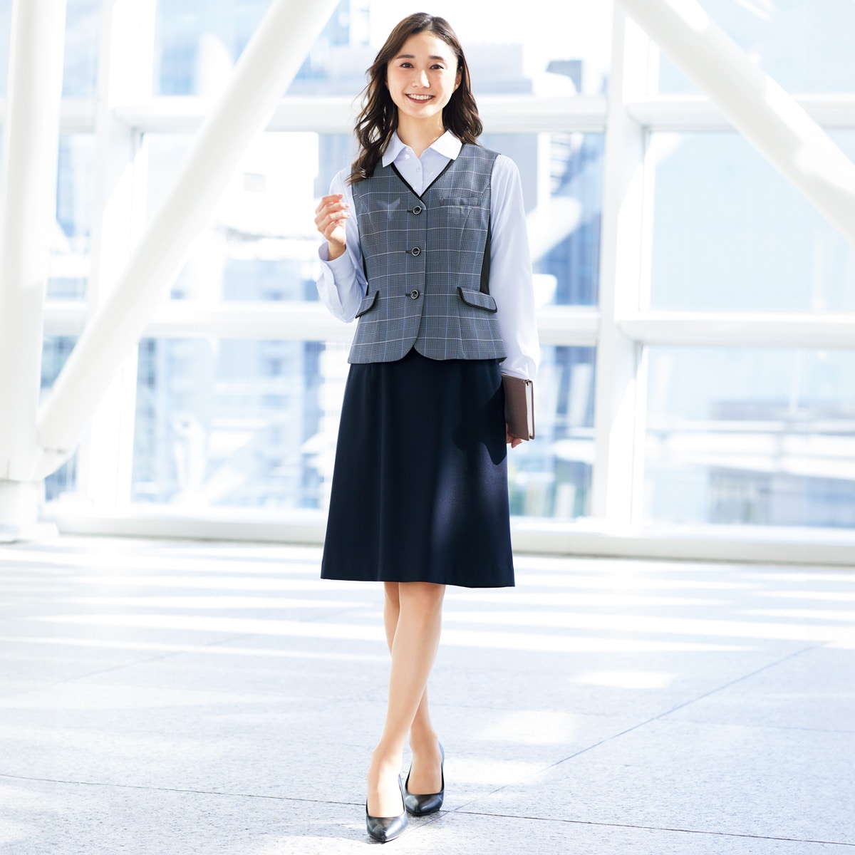 FS45918 脇ゴムAラインスカート｜医療用白衣・介護ユニフォーム・事務