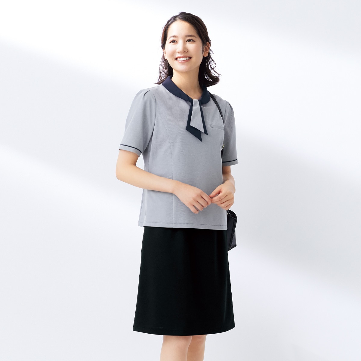 FS45930 脇ゴムAラインニットスカート｜医療用白衣・介護ユニフォーム