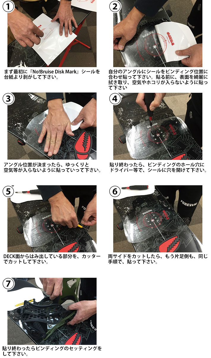 RICE28 ライス28 No! Bruise Disk Mark Sticker 保護シート トップ