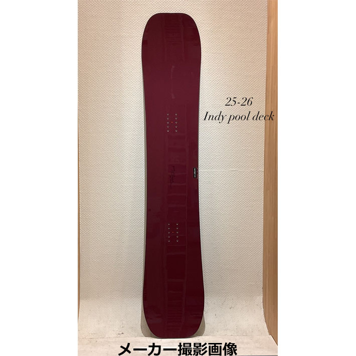 25-26 GENTEMSTICK ゲンテンスティック INDY POOLDECK 154cm インディ
