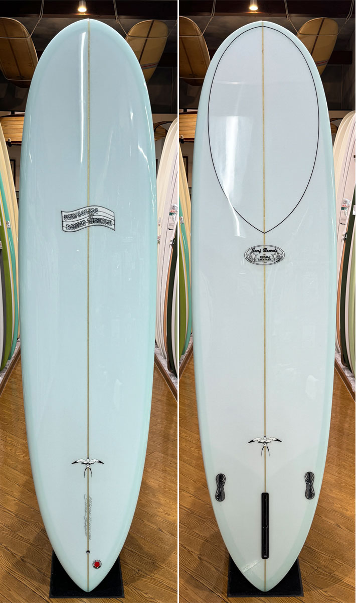 ➀ドナルドタカヤマロングボード、ジョエル、ステップデッキ、湘南海岸